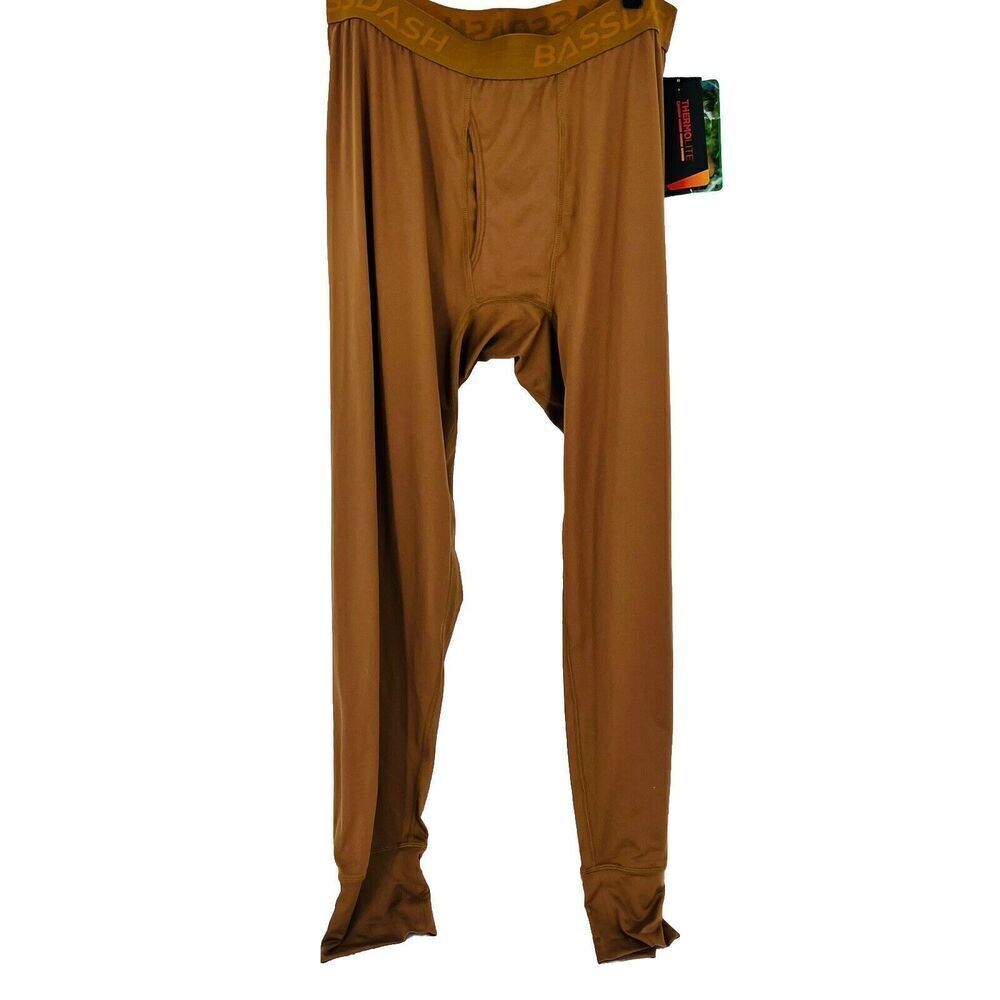 Bassdash Performance Base Layer Brown Long John Size Large NWT